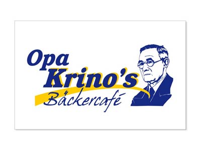 Bäckerei Bruhns, Logo Opa Krinos Cafe