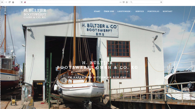 Bültjer Traditionsunternehmen Bootswerft